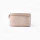 MUJI recycled polyester fiber flat cosmetic bag cosmetics storage portable toiletry bag new product OHV5CC4S pink beige