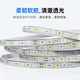 Deyan led light strip 220v high voltage outdoor waterproof light hotel villa project ultra-bright strip decorative linear light outdoor lighting 5 meters package-white light 10W-120 beads/meter