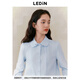 Leding sweet doll collar shirt women's winter shirt C1CAE4203 blue 1 L