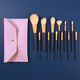 Brush 12-piece makeup brush set portable makeup brush set soft-bristled blusher eyeshadow brush beauty tool pink envelope package (no brush) 1 pink envelope