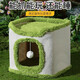 Tree hole sisal bucket cat climbing frame cat nest to keep warm in winter and does not occupy an area double-layer closed winter climbing frame cat nest felt handbag