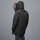 Canada Goose Langford Skisaison Red Label klassischer mittellanger Parka mit Logo und Kapuze, wasser- und winddicht, warme Daunenjacke L