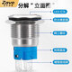 ZAVE metal button switch 12MM flat head ring blue light 12-24V with wire self-locking