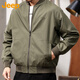 Jeep (JEEP) Jacket Men's Autumn and Winter Loose Workwear Executive Jacket Baseball Uniform Flight Casual Men's Military Green XL
