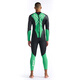 2XU Propel Series P 1 long-sleeved cold wetsuit professional snorkeling warm one-piece wetsuit winter swimming suit black/bright green M