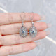 Beijing Gold Trading Center Co., Ltd. Platinum earrings wrapped with fish scales, large version of pigeon egg earrings as gifts for girlfriends, about 7.08g