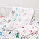 Mingyuegui gauze wrap sheet for newborn baby single layer ultra-thin summer quilt baby gauze quilt anti-jump small blanket wrap sheet Space Bear 110*110cm double layer cotton skin-friendly and breathable