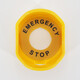 Hesdig Hskl-40 emergency stop switch protective seat emergency stop button protective cover emergency protective ring 55.8*48*40mm small ingot (yellow) 10 pieces/pack