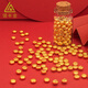 LING FENG GOLD Golden Peas AU9999 Gold Pure Gold Investment Golden Peas for your girlfriend to collect 1g
