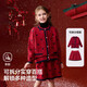 ASK JUNIOR Xiaoxiangfeng children's suit 25 winter warm knitted cardigan sweater for middle and large children, two pieces of short skirt for girls, red 130 ASK JUNIOR Xiaoxiangfeng children's suit 25 winter warm knitted cardigan sweater for middle and large children, two pieces of short skirt for girls, red 130