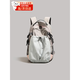 Zhenwu mountaineering bag backpack travel backpack travel bag shoulder outdoor mountaineering bag schoolbag travel mountaineering backpack lightweight workwear backpack gray