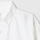 Gap Boys' Spring Embroidered Logo Long-Sleeved Shirt Fitted Children's Top US Version 605359 White 120/64 (6-7 years old)
