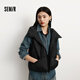Semir down vest for women winter 90 down waterproof hooded solid color 2025 simple style layering 109725103002