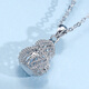 Meluxe PT950 platinum necklace three-dimensional hollow gourd pendant birthday gift about 8.3g-42+3cm