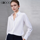 G2000 comes with free necklace/modal elastic/same style in the mall, women's 2025 autumn and winter long-sleeved shirt