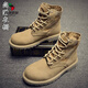 Western Camel (VANCAMEL) zapatos de trabajo al aire libre 2025 invierno Wolf Wolf mismo estilo Martin botas estilo británico medio superior retro ligero color arena 41