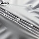 JEEP SPIRIT ice silk breathable new summer sun protection jacket for men and women, fishing, leisure and versatile UPF50 men's light gray XL (recommended 130-150Jin Jin equals 0.5kg)