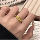 Money in Hand Ring Simulation Golden Ring Ring for Women, Time to Run Hand Jewelry Fashionable and Simple Gift for Girlfriend Money in Hand Ring