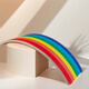 OEMG Pilates rainbow board balance board adult core training yoga fitness smart seesaw log sports equipment rainbow color seesaw 15mm thick