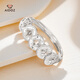 Aido Diamond pt950 Platinum Five Emperors Coin Ring Women's Platinum Crushed Ice Five Coins Ring Live Live 3.7-3.9g