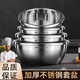 Fat Donglai's same style stainless steel soup basin, vegetable basin, egg beater basin, kitchen large, small and basin, thickened food-grade cooking basin, 20cm extra thick solid basin