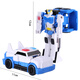 TOYS JIAYIHONGQI Children's Toys 3-6 Years Old Auto Man Boy Toy Deformed Police Car Mini Robot Boy Girl Gift [2 in 1] Magnetic Combination Robot JY675J