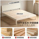 Yusenyi bed white double bed bedroom furniture storage bed low bunk bed + mattress 22 thick J56 hard H2Y211B17 18002000