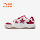 ANTA Children's Shoes Girls Soufflé Sneakers 2026 Spring New Year Red Student Campus White Shoes Children's Sports Shoes Ivory White/Elegant Red-5 37 Shoe Inner Length 23.5cm