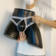 Universal men's underwear, sexy and intimate, fun crotchless suspenders, thong, low waist, nylon, hollow, butt-exposed, lift type, 2 pieces (2) mixed color, M recommended 90-110Jin Jin is equal to 0.5kg