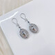 Beijing Gold Trading Center Co., Ltd. Platinum earrings wrapped with fish scales, large version of pigeon egg earrings as gifts for girlfriends, about 7.08g