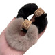 New autumn and winter plush ball headband bear hair band women's hair rope high elasticity and durable rubber band headwear plush hair band 2 random colors