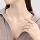 Chow Sang Sang Pt950 platinum sideways platinum necklace, white gold chain for men and women, 04334N price, 45cm - 2.82g (including labor cost 350 yuan)