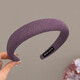 Huamurong purple temperament high skull headband for women 2025 new style wide-brimmed face wash pressure headband hairpin headwear autumn and winter dark purple twill style