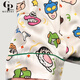 GP Memory Ice Silk Pajamas Female Internet Celebrity Girly Style Cute Cartoon Thin Couple Wear Home Clothes Men's Gift Box for Girlfriend and Boyfriend Crayon Shin-chan Short Sleeves + Shorts + Pants Same Style for Couples L Women Recommended 100-120 Jin Jin is equal to 0.5 kg