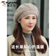 Woodpecker Women's Knitted Hat Winter Outdoor Warm Beret Grandma Mom Middle-aged and Elderly Wool Hat Fashionable and Versatile Khaki One Size