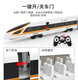 Jiashi 25 remote control train sets, ultra-long high-speed rail trains, boys' electric Fuxing Harmony children's car model, remote control Fuxing 1.15m one-button door opening/voice, a total of 3 sets of large-capacity batteries, Double Eagle Lifetime Warranty