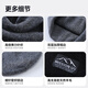 MISSION UV pure wool warm woolen hat autumn and winter thickened knitted hat cold hat winter hat outdoor ear protection cold hat men winter