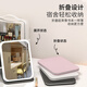 HP vanity mirror with light led travel portable mirror dormitory portable student leather folding vanity mirror white