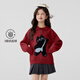 Zuoxi girls sweater polo shirt children's autumn and winter new style girls warm inner sweater red 160 New Year's clothing