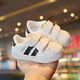 Terranis Yangma recommends baby spring and autumn shoes 0-1-3 years old infants and young children soft-soled toddler white shoes for girls with small plates off-white 17_inner length 12.5cm