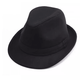 Qisiman's new winter hat woolen men's hat for the elderly, warm and thickened British retro gentleman hat for women, woolen hat - black, adult size 58CM