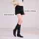 Xiangying black woolen suit shorts for women 2025 winter new textured a-line high-waist slim wide-leg hot pants black L 165/88A/110-125Jin Jin equals 0.5 kg