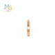 Chow Sang Sang 18K rose gold earrings Yong series ring single stud earrings 92539E pricing