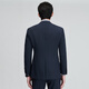 Anniversary Bird Suit Men's Suit Same Style as Wu Lei ONE Series Business Golden Fleece Anti-wrinkle Easy-Care Suit Mineral Blue (Navy) 48 A(175/96) /Please note waist or pants