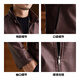 JEEP leather jacket men's spring and autumn windproof wear-resistant trendy loose casual lapel functional leather jacket men 2025 new style