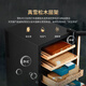 Bacchus cigar cabinet with humidity control, constant temperature and humidity control humidifier box, mini small household solid wood cedar wood embedded mellow culture naked culture red wine cigar energy-saving air-cooled frost-free 5th generation constant humidity system + double side lights (2 naked culture + 2 box culture) 70L