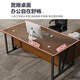 Fu Mei Desk Computer Table Simple Modern Boss Desk Office Desk and Chair Combination Staff Station Single Work Station White + White Frame Single Table Length 160 Width 60 Height 74CM