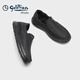 Goldlion men's shoes 25 new winter style plus velvet, warm, fashionable and comfortable slip-on casual shoes G553510123AAL black 41