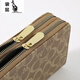 Kangaroo (KANGAROO) women's long wallet 2024 new European and American large capacity double zipper mobile phone bag mother clutch bag CM light coffee