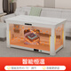 Fuju 2025 up and down heating electric heating table lifting movable heating table electric grilling table electric stove electric heating rectangular fire table household electric grilling table electric heating stove fire coffee table multi-purpose cream wind 1.38 meters invisible stove voice double lift + pulley movement + constant temperature